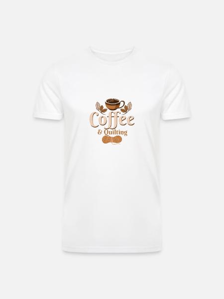 Coffee & Quilting Quilter Sewing - Men’s Tri-Blend Organic T-Shirt - 