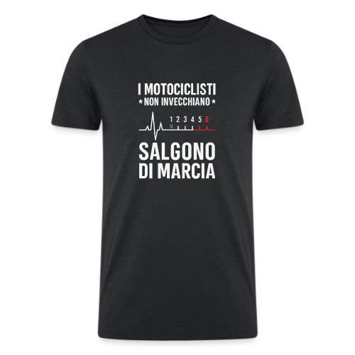 Motorcyclists Never Age Heartbeat Design - Men’s Tri-Blend Organic T-Shirt