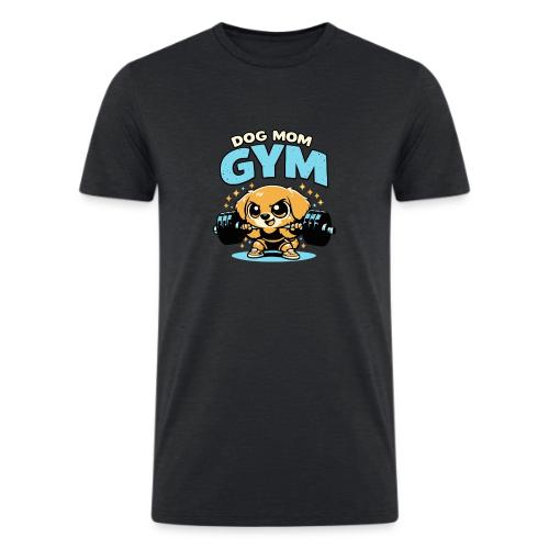 Chibi Dog Gym Workout - Men’s Tri-Blend Organic T-Shirt