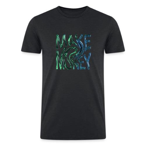 Make Money Neon 3D - Men’s Tri-Blend Organic T-Shirt