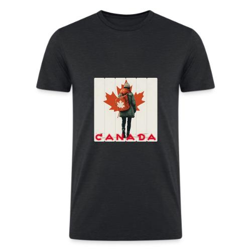 Canada: Proud Canadian Woman - Men’s Tri-Blend Organic T-Shirt