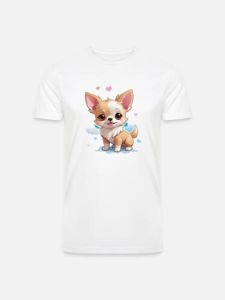 Charming Chihuahua Chic - Men’s Tri-Blend Organic T-Shirt -