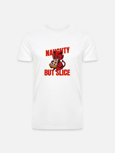 Naughty But Slice - Men’s Tri-Blend Organic T-Shirt -