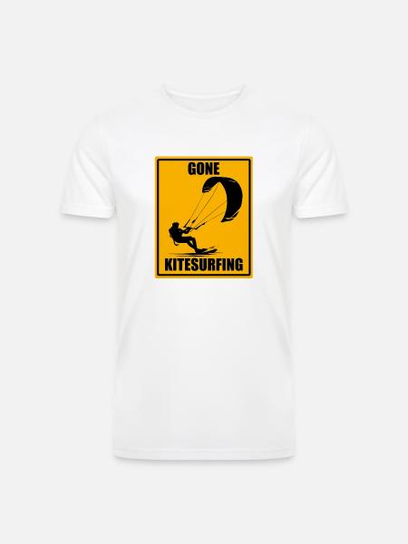 Gone Kitesurfing Sign - Men’s Tri-Blend Organic T-Shirt -