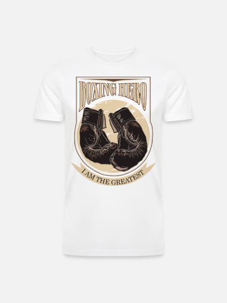 Boxing Hero - i am the greatest - Men’s Tri-Blend Organic T-Shirt - 