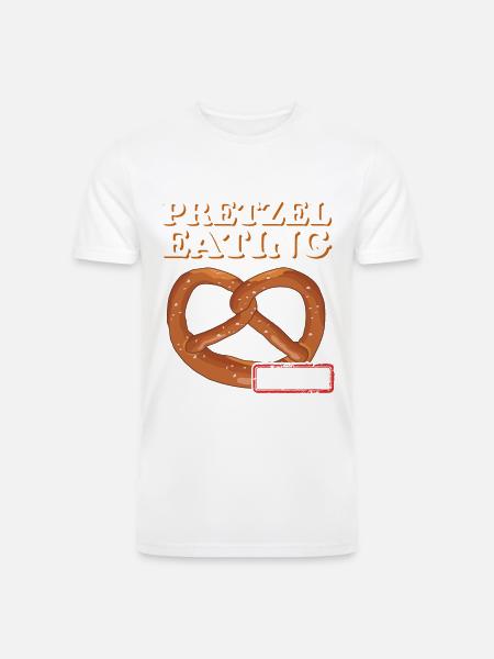 Pretzel Eating Mode Pretzels - Men’s Tri-Blend Organic T-Shirt -