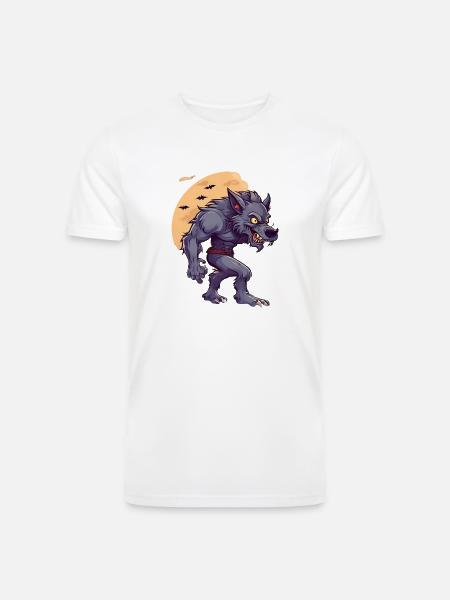 Halloween Werewolf - Men’s Tri-Blend Organic T-Shirt -
