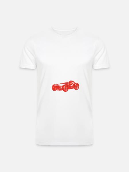 Checkerboard 2 Racecar Grid - Men’s Tri-Blend Organic T-Shirt -