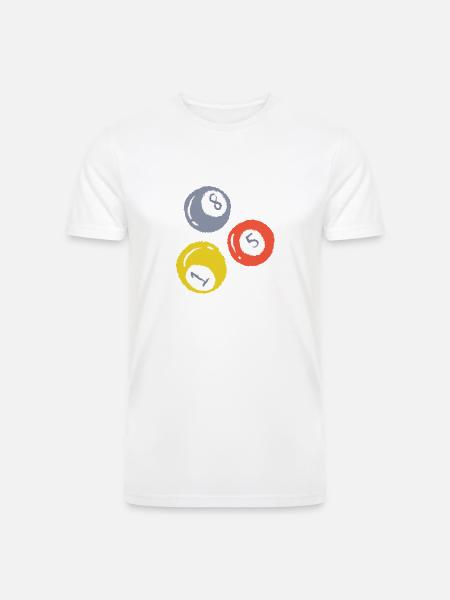 3 Billiards Ball - Men’s Tri-Blend Organic T-Shirt -