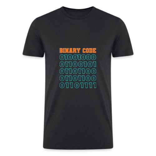 Say Hello in Binary code - Men’s Tri-Blend Organic T-Shirt