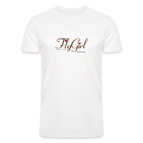 FlyGirlTextGray jpg - Men’s Tri-Blend Organic T-Shirt