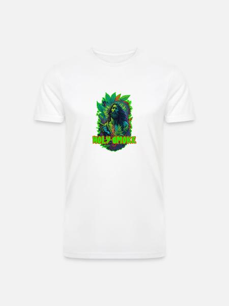 HOLY SMOKE - Men’s Tri-Blend Organic T-Shirt -