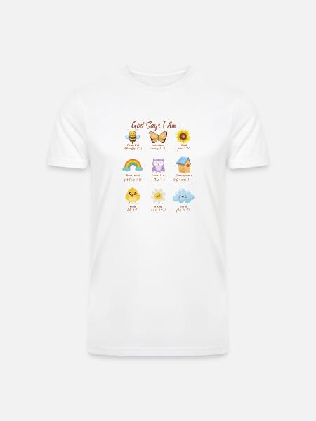 Multi Bible Scriptures - Men’s Tri-Blend Organic T-Shirt -