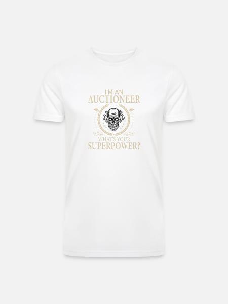 Funny Auctioneer Awesome - Men’s Tri-Blend Organic T-Shirt -