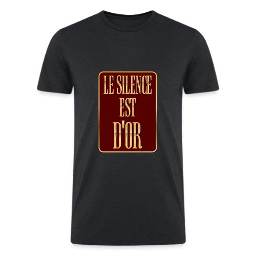 Silence is golden - Men’s Tri-Blend Organic T-Shirt
