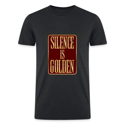 Silence Is Golden - Men’s Tri-Blend Organic T-Shirt