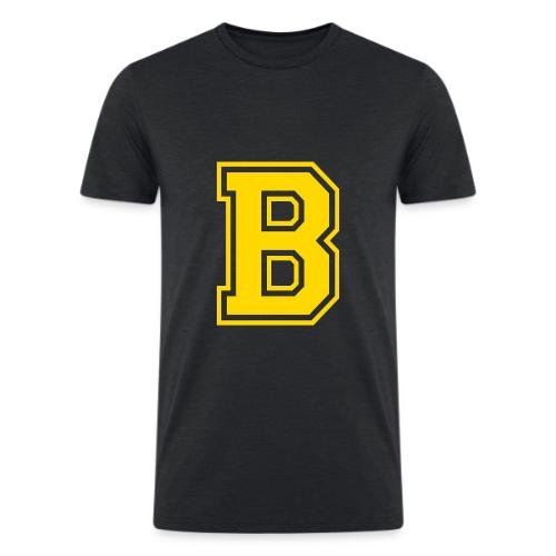 Letter B – Capital Athletic Alphabet Monogram - Men’s Tri-Blend Organic T-Shirt