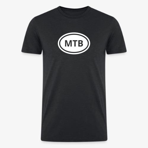 MTB Oval Logo - Men’s Tri-Blend Organic T-Shirt