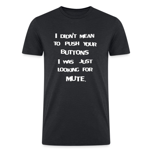Buttons - Men’s Tri-Blend Organic T-Shirt