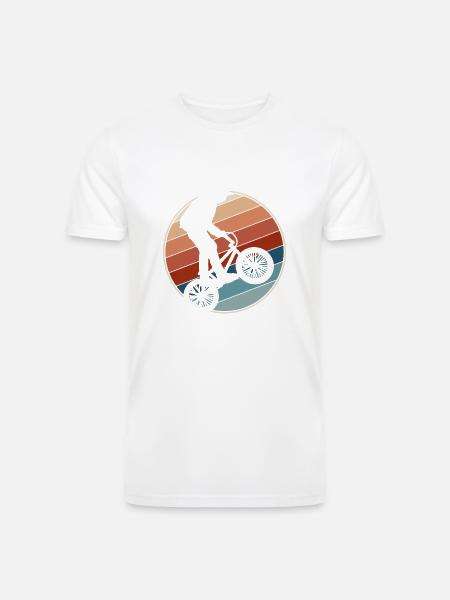 Retro BMX Rider - Men’s Tri-Blend Organic T-Shirt -