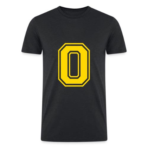 Letter O – Capital Athletic Alphabet Monogram - Men’s Tri-Blend Organic T-Shirt