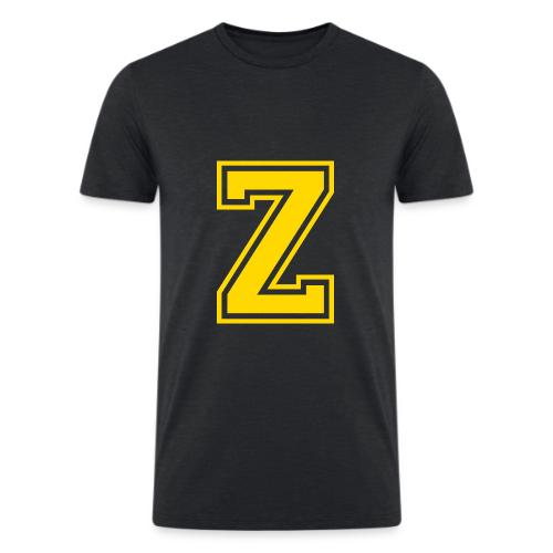 Letter Z – Capital Athletic Alphabet Monogram - Men’s Tri-Blend Organic T-Shirt