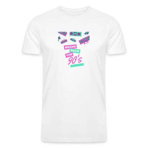 Bring Back The 90s Nostalgia Design| Retro 90s Art - Men’s Tri-Blend Organic T-Shirt