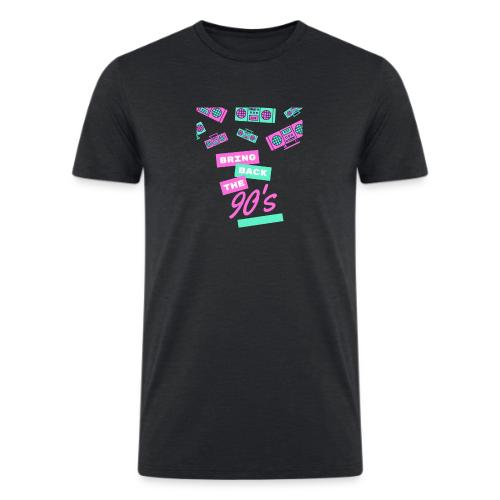 Bring Back The 90s Nostalgia Design| Retro 90s Art - Men’s Tri-Blend Organic T-Shirt