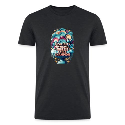 Dish Duty Dynamo T Shirt, Endless Cycle Champion - Men’s Tri-Blend Organic T-Shirt