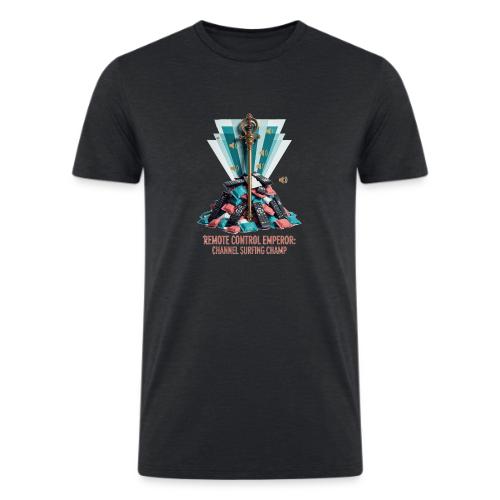Remote Control Emperor T Shirt - Men’s Tri-Blend Organic T-Shirt