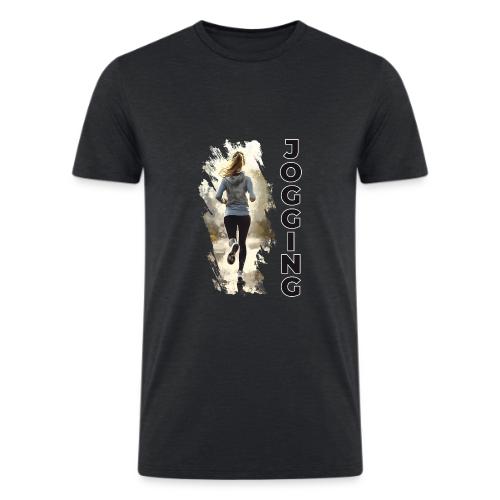 Jogging: Run into Motion - Men’s Tri-Blend Organic T-Shirt