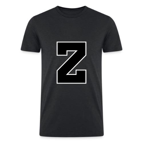 Varsity Letter Z Athletic Font Design - Men’s Tri-Blend Organic T-Shirt
