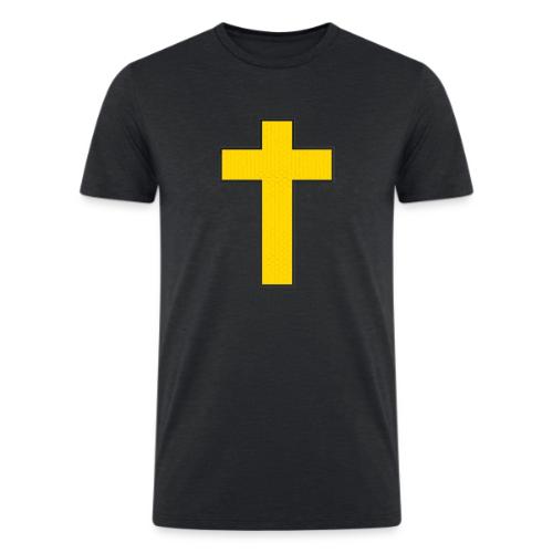 Kevlar Cross Shirt–Christian Strength and Protect - Men’s Tri-Blend Organic T-Shirt