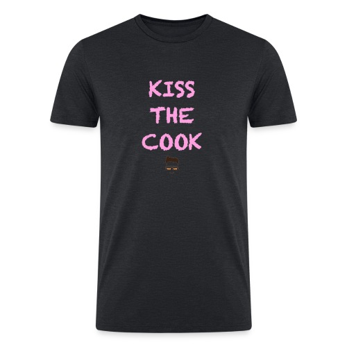 Kiss The Cook Pink - Men’s Tri-Blend Organic T-Shirt