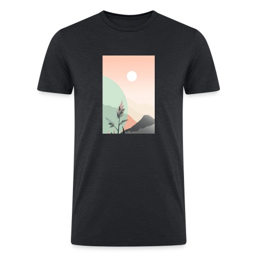 Retro Sunrise - Men’s Tri-Blend Organic T-Shirt