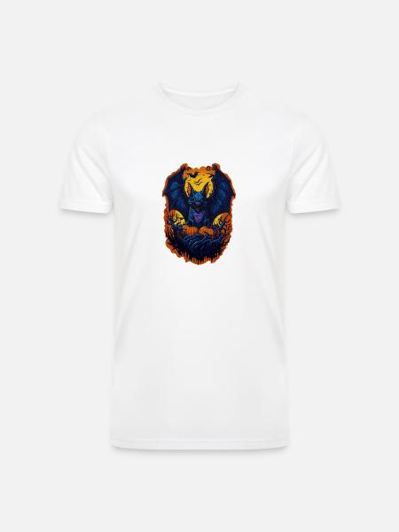 halloween bat - Men’s Tri-Blend Organic T-Shirt -
