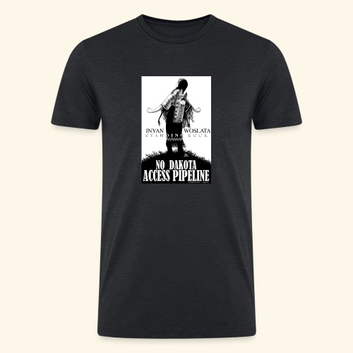 Iyan Woslata Standing Rock NODAPL - Men’s Tri-Blend Organic T-Shirt