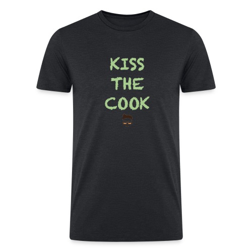 Kiss The Cook Green - Men’s Tri-Blend Organic T-Shirt