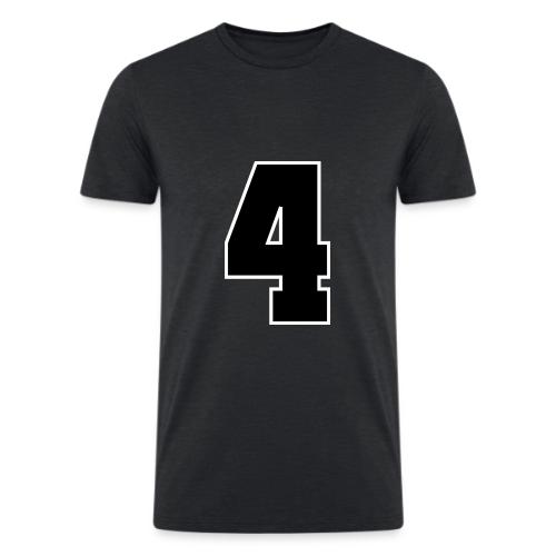 Varsity Number 4 College Style - Men’s Tri-Blend Organic T-Shirt