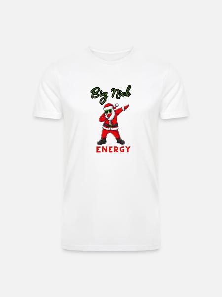Big Nick Energy Santa - Men’s Tri-Blend Organic T-Shirt -