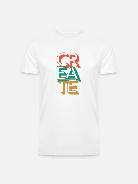 Retro Create - Men’s Tri-Blend Organic T-Shirt -