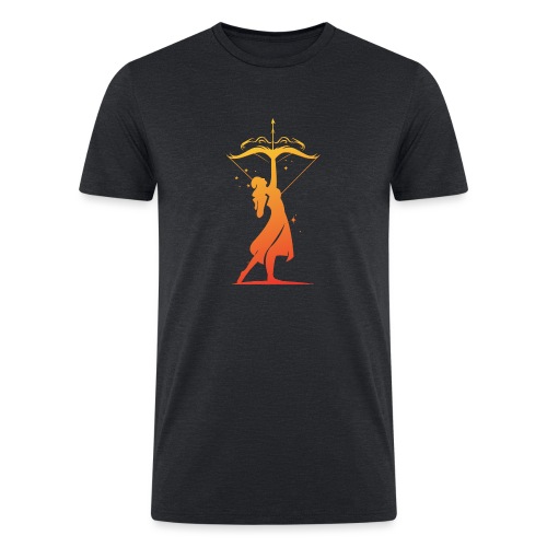 Sagittarius Archer Zodiac Fire Sign - Men’s Tri-Blend Organic T-Shirt