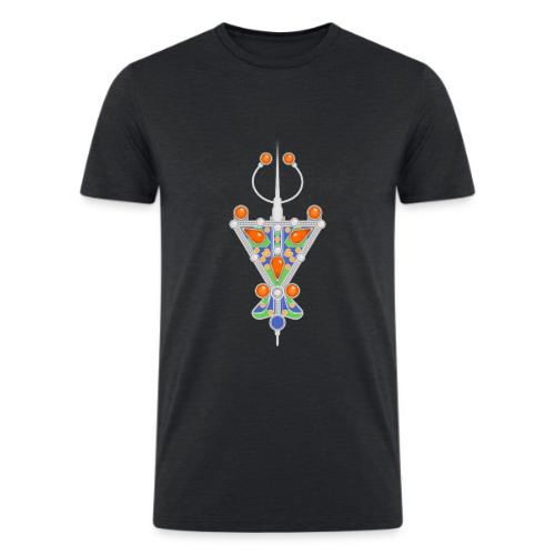 Amazigh: Tazerzit Heritage - Men’s Tri-Blend Organic T-Shirt