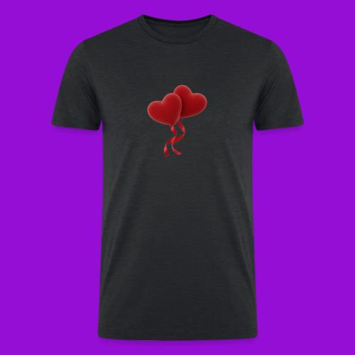 Two hearts together - Men’s Tri-Blend Organic T-Shirt