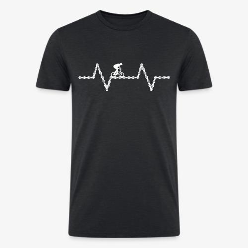 bmx bike heartbeat - Men’s Tri-Blend Organic T-Shirt