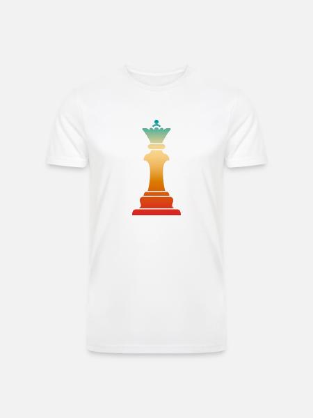 Queen Chess Piece - Men’s Tri-Blend Organic T-Shirt - 
