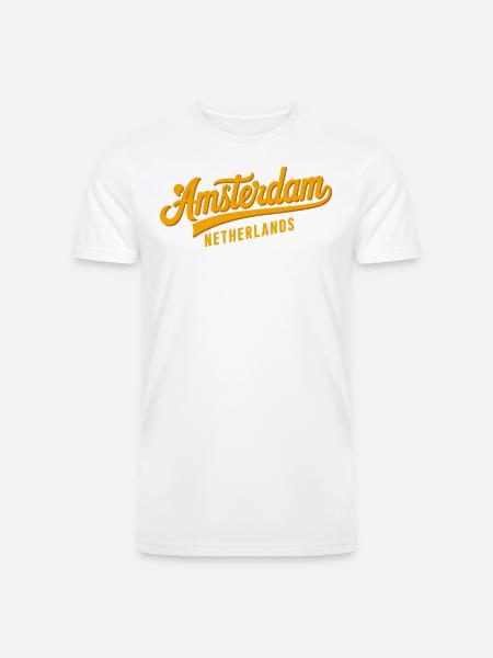 Amsterdam Netherlands Souvenir Design - Men’s Tri-Blend Organic T-Shirt - 