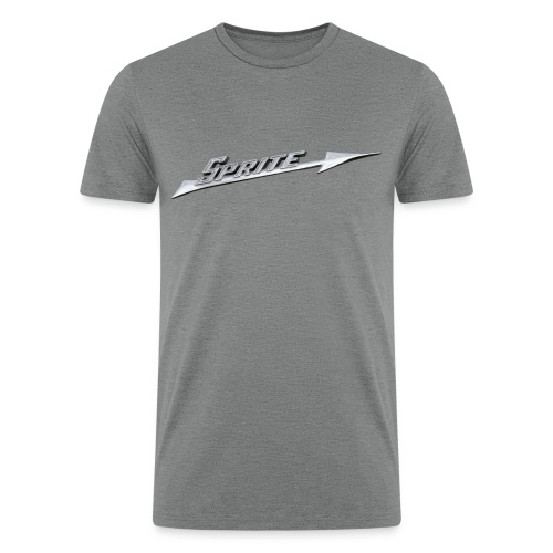 Austin-Healey Sprite silver script emblem - - Men’s Tri-Blend Organic T-Shirt