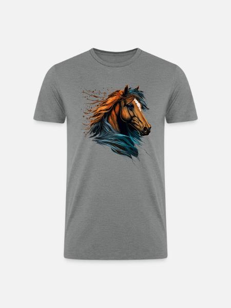 Horseman - Men’s Tri-Blend Organic T-Shirt - heather gray