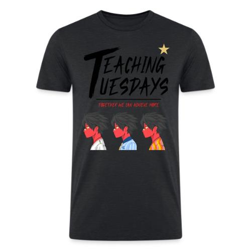 Teaching Tuesday & Ground Game Strong Dark - Men’s Tri-Blend Organic T-Shirt